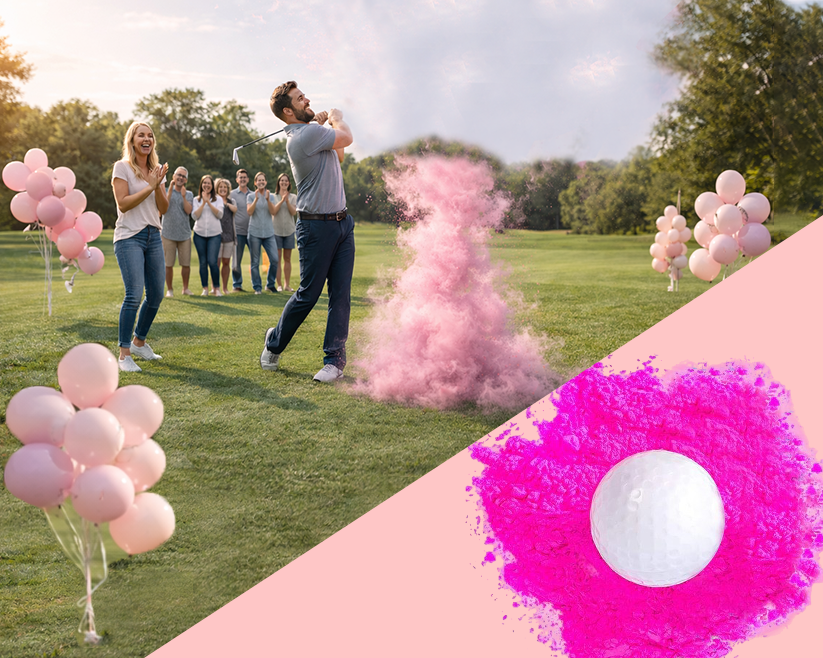Gender Reveal Golf Ball