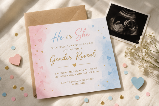 Gender Reveal Wording — How to Announce the Event So Guests Know What to Expect