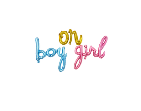 Gender Reveal Boy or Girl Balloon Set