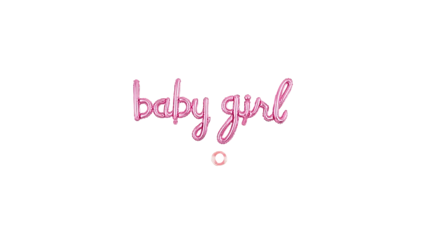 Gender Reveal Girl Party Balloon