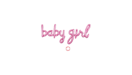 Gender Reveal Girl Party Balloon