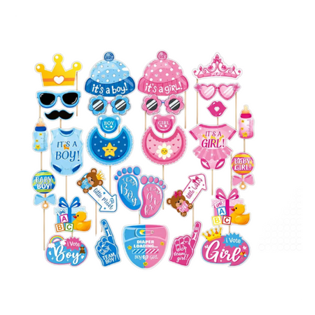 Gender Reveal Photo Booth Props